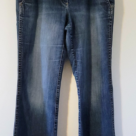 Ann Taylor Denim - Ann Taylor Classic Blue Wide Leg Jeans